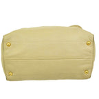 Prada 2-Way Shoulder Bag Beige Leather — view 6