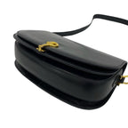 Gucci Vintage Horsebit Leather Shoulder Bag Pochette Black — view 8
