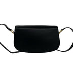 Gucci Vintage Horsebit Leather Shoulder Bag Pochette Black — view 3