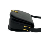 Gucci Vintage Horsebit Leather Shoulder Bag Pochette Black — view 6