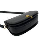 Gucci Vintage Horsebit Leather Shoulder Bag Pochette Black — view 7