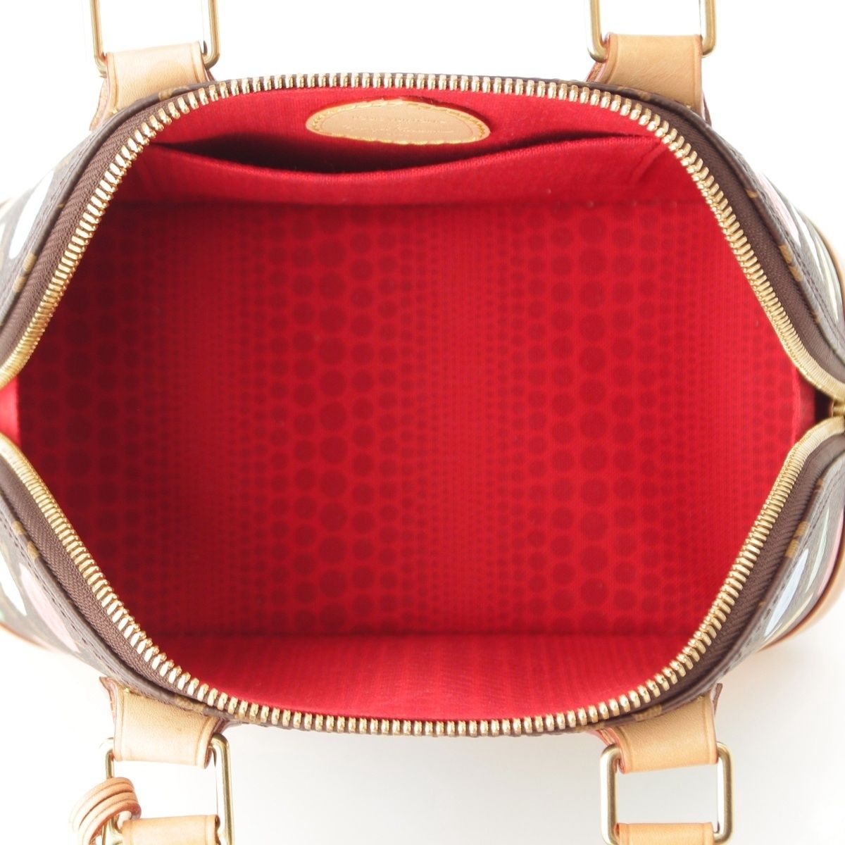 Louis Vuitton Yayoi Kusama Alma BB Monogram 2-Way Handbag Brown Multicolor — view 6