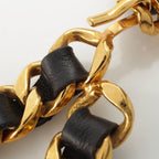 Chanel Vintage Jumbo CC Logo Chain Belt Black — view 7