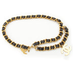 Chanel Vintage Jumbo CC Logo Chain Belt Black — view 2