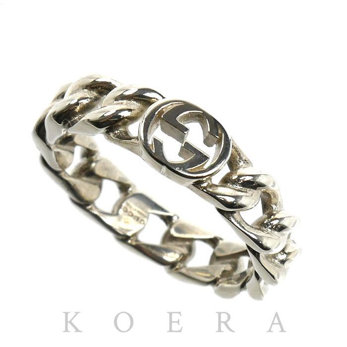 Gucci 925 Sterling Silver Interlocking Ring