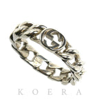 Gucci 925 Sterling Silver Interlocking Ring