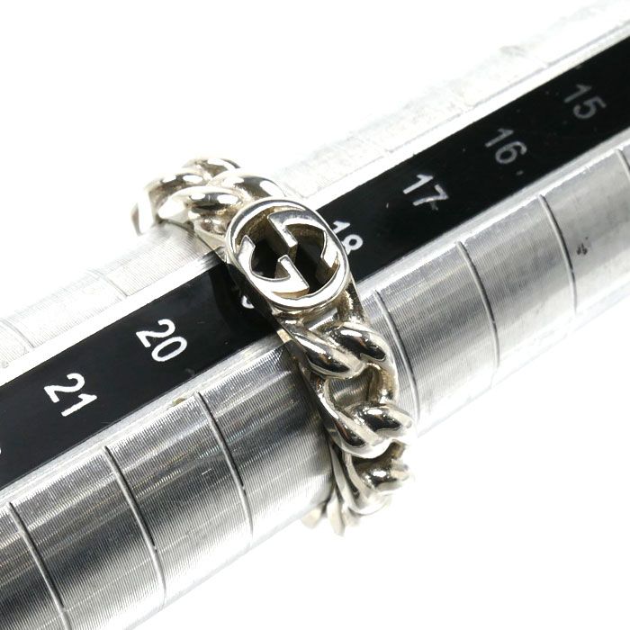 Gucci 925 Sterling Silver Interlocking Ring — view 6