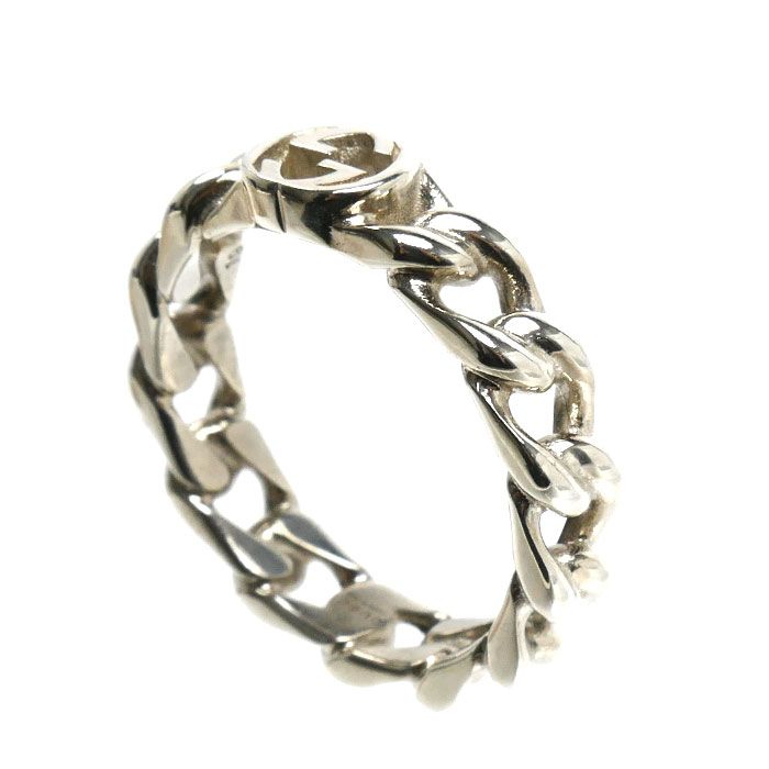 Gucci 925 Sterling Silver Interlocking Ring — view 2