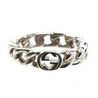 Gucci 925 Sterling Silver Interlocking Ring — view 3