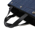 Prada 2-Way Bag Denim Leather Blue Black Silver — view 6