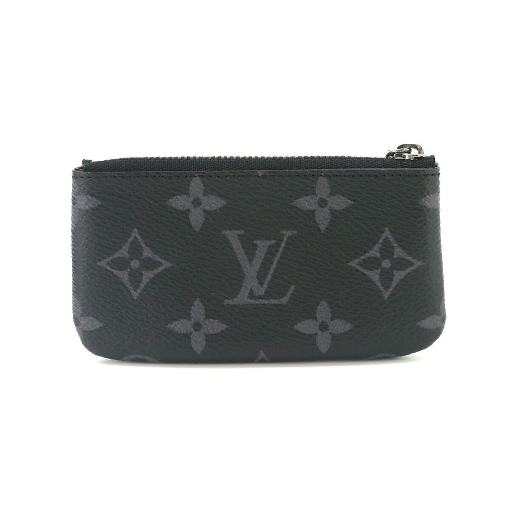 Louis Vuitton Monogram Eclipse Reverse Card & Key Case Pochette Cles Coin Purse — view 2