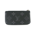 Louis Vuitton Monogram Eclipse Reverse Card & Key Case Pochette Cles Coin Purse — view 2