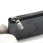 Louis Vuitton Monogram Eclipse Reverse Card & Key Case Pochette Cles Coin Purse — view 5