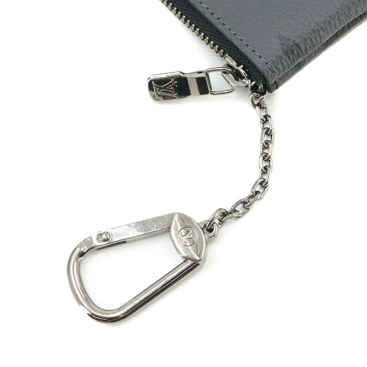 Louis Vuitton Monogram Eclipse Reverse Card & Key Case Pochette Cles Coin Purse — view 3