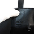 Loewe Hammock Medium 2-Way Bag Leather Black Silver — view 7
