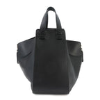 Loewe Hammock Medium 2-Way Bag Leather Black Silver — view 2