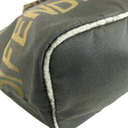 Fendi Vintage Mini Tote Bag Nylon Logo Black — view 8