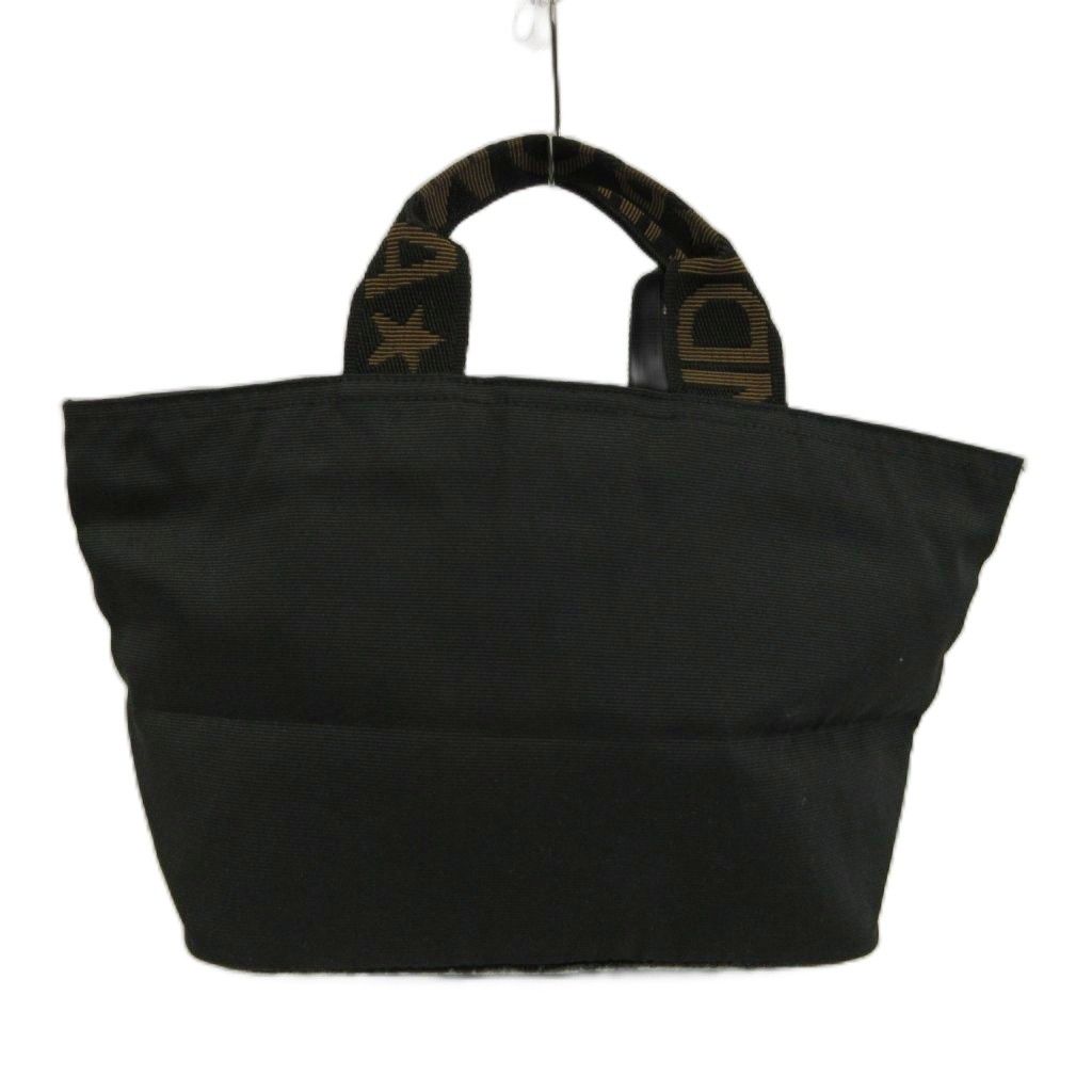 Fendi Vintage Mini Tote Bag Nylon Logo Black — view 2