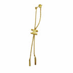 Celine Long Single Earrings Logo Gold — view 2