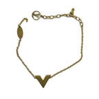 Louis Vuitton Bracelet Bangle Logo Gold — view 2