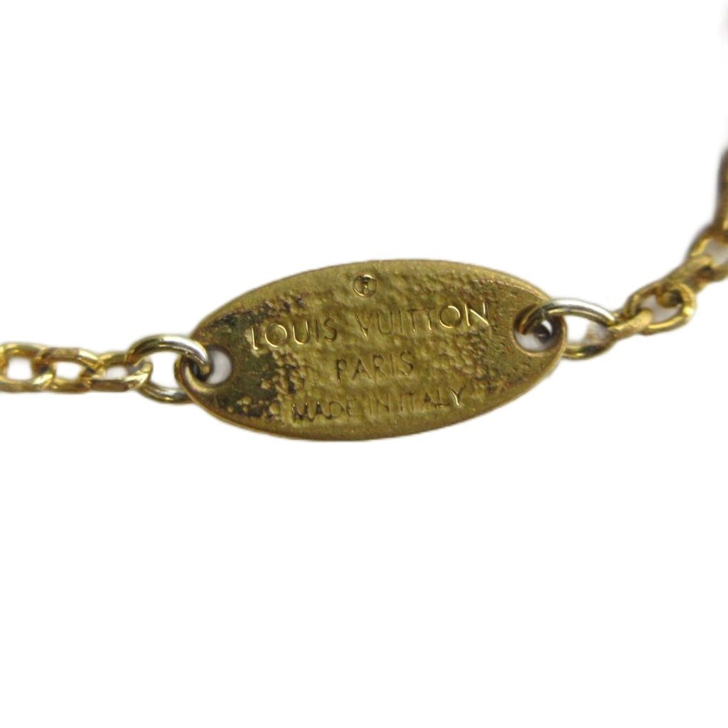 Louis Vuitton Bracelet Bangle Logo Gold — view 5