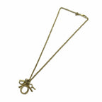 Dior Necklace Logo Pendant Gold — view 3