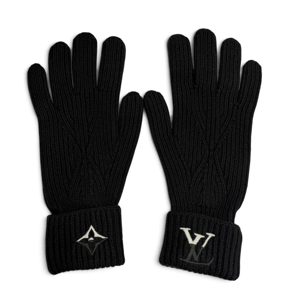 Louis Vuitton Gloves LV Dual Cashmere 100% Black — view 2