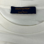 Louis Vuitton Short Sleeve T-Shirt Ivory Red Multi Crew Neck Yayoi Kusama L — view 3