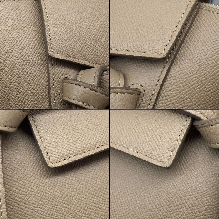 Celine Shoulder Bag Micro Light Taupe Calfskin Gold — view 8