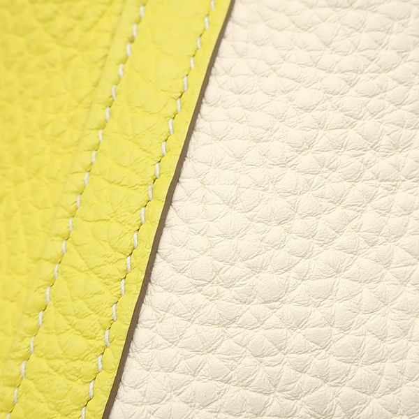 Hermes Handbag Picotin Lock PM Casaque Taurillon Clemence Lime Nata Silver — view 8