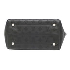 Louis Vuitton Tote Bag Hina MM Monogram Mahina Black Brown Silver — view 3