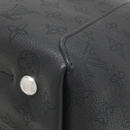 Louis Vuitton Tote Bag Hina MM Monogram Mahina Black Brown Silver — view 4