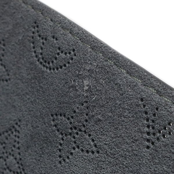Louis Vuitton Tote Bag Hina MM Monogram Mahina Black Brown Silver — view 8