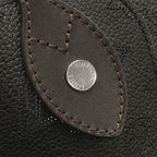 Louis Vuitton Tote Bag Hina MM Monogram Mahina Black Brown Silver — view 6