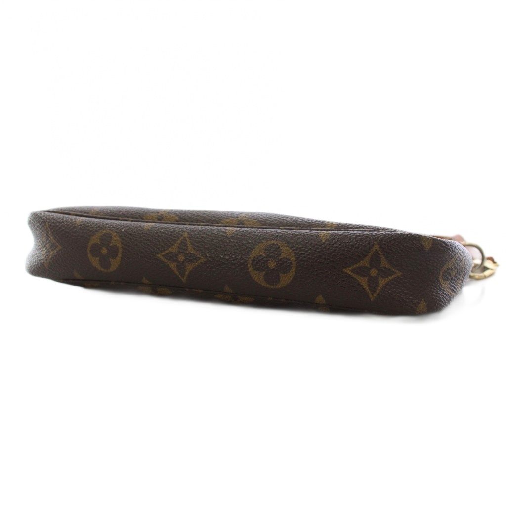 Louis Vuitton Pochette Soir Monogram Pouch Handbag Brown — view 7