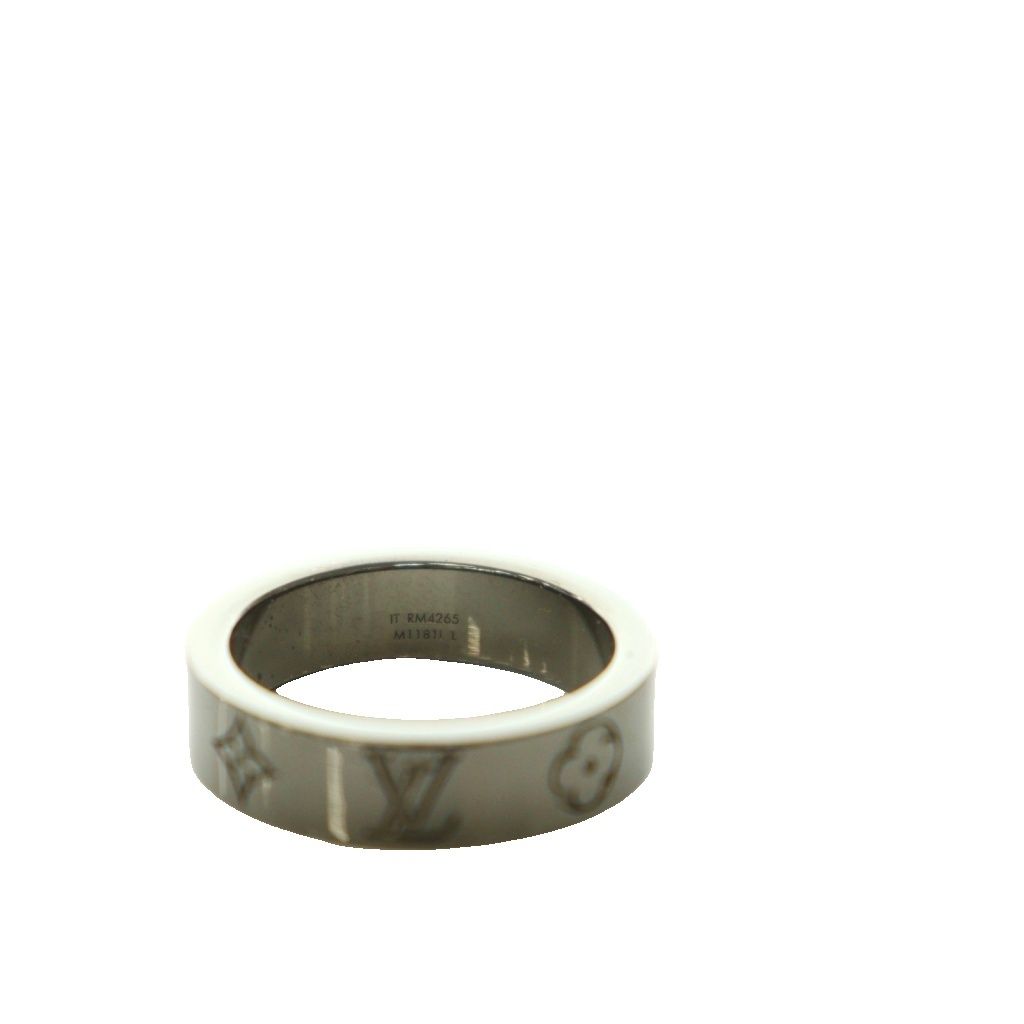 Louis Vuitton Signature Collection Ring LV Mosaic Thin Monogra One Color L — view 6