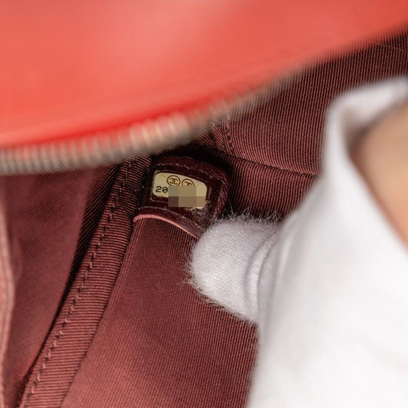 Chanel Quilted Coco Boy Chain Shoulder Bag Red Lambskin — view 6