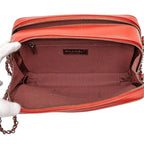Chanel Quilted Coco Boy Chain Shoulder Bag Red Lambskin — view 4