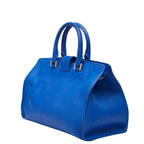 Saint Laurent Line Petit Cabas 2-Way Shoulder Bag Blue Leather — view 2