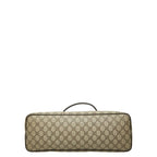 Gucci GG Supreme Tote Bag Beige Brown Leather — view 3