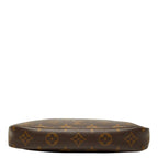 Louis Vuitton Monogram Pochette Soir Shoulder Bag Brown Leather — view 3