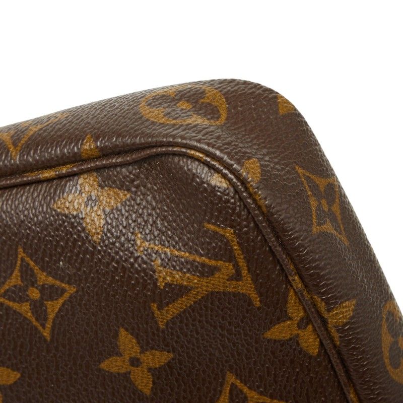 Louis Vuitton Monogram Pochette Soir Shoulder Bag Brown Leather — view 7