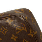 Louis Vuitton Monogram Pochette Soir Shoulder Bag Brown Leather — view 7