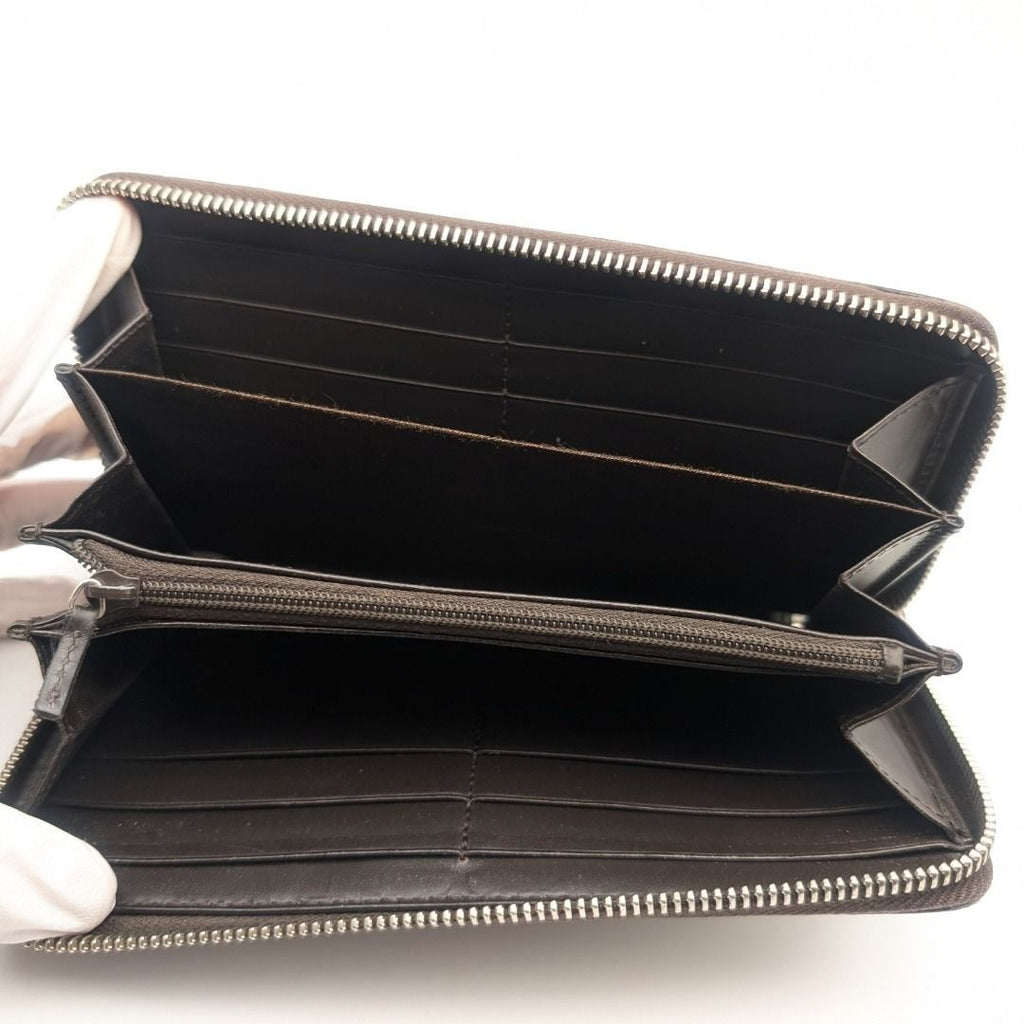 Gucci GG Supreme Sherry Line Bee Zip Around Wallet — view 7