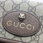 Gucci GG Supreme Neo Vintage Tiger Head Belt Bag Waist Pouch Brown — view 6