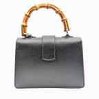 Gucci Bamboo Dionysus Leather Rhinestone 2-Way Shoulder Bag Black — view 2
