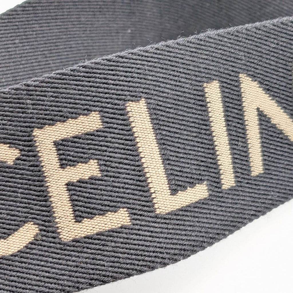 Celine Shoulder Strap Jacquard Logo Leather Black Gold Not Adjustable — view 4