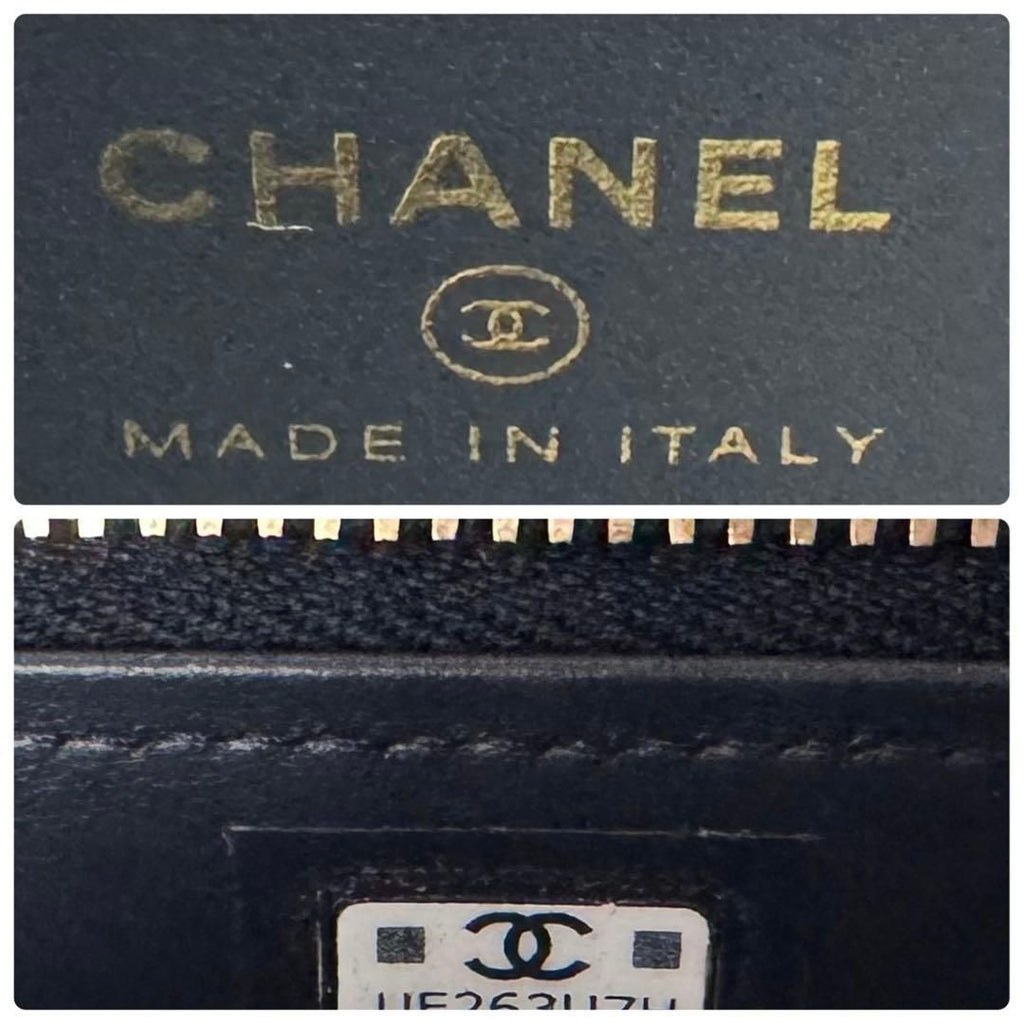 Chanel Quilted Vanity Case Denim Chain Shoulder Bag — view 8