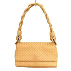 Bottega Veneta Intrecciato Shoulder Bag Beige