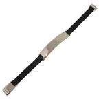 Gucci Rubber 925 Sterling Silver Black Bracelet — view 3